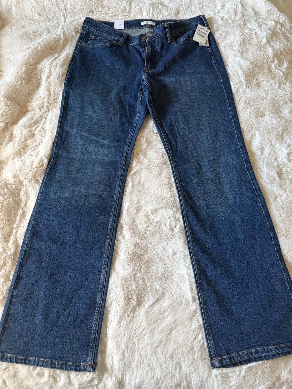 Nordstrom Dark Blue Wash Wide Leg Jeans - Size 30